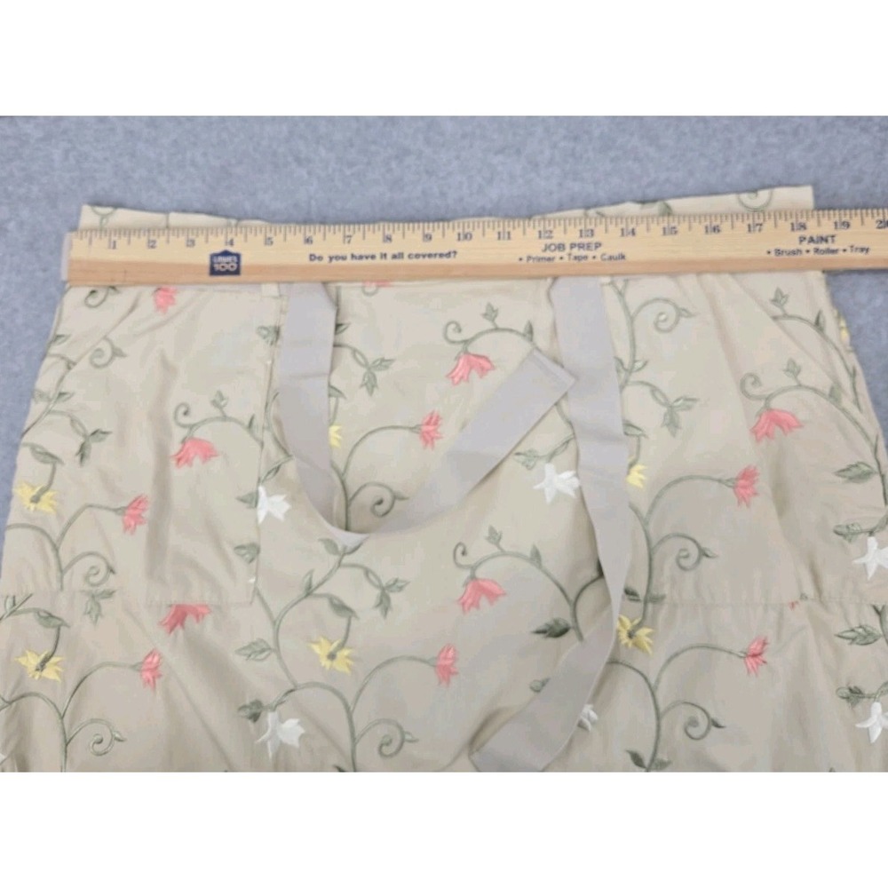 ORVIS Women 100%Cotton A-line Floral Embroidered Button Skirt Cottagecore 18 - Picture 6 of 8